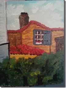 Red flowers in Avignon