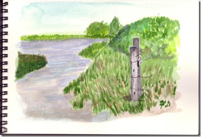 Fence post Trout House Sunriver