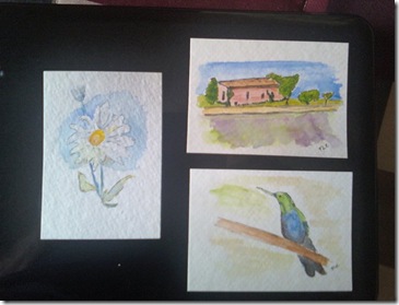 business card paintings